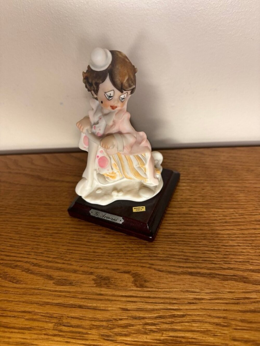VINTAGE 1987 GIUSEPPE ARMANI "LITTLE CLOWN ON A SCOOTER" FIGURINE # 0377P